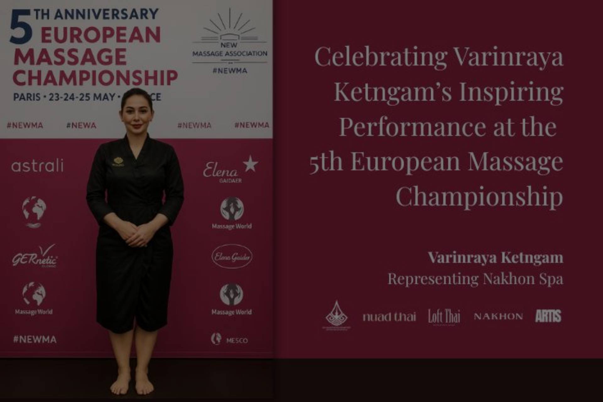 Celebrating Varinraya Ketngam’s Inspiring Performance at the 5th European Massage Championship