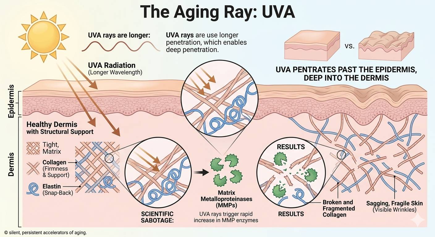 The Aging Ray: UVA