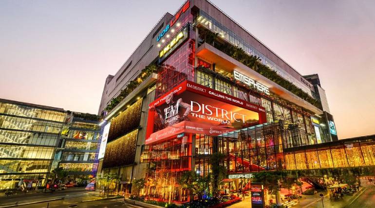 The Location: EMSPHERE Mall, Bangkok