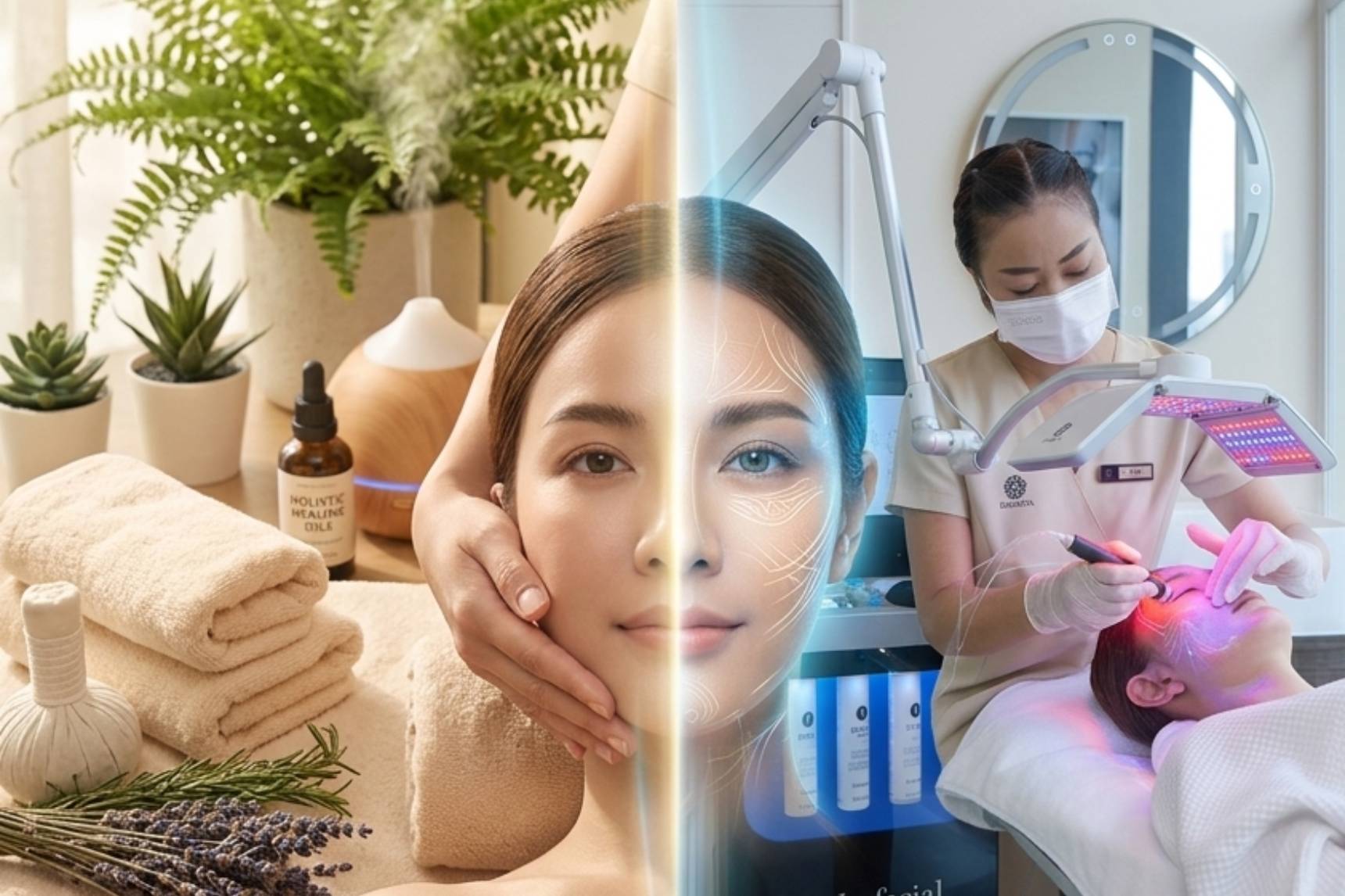Intro Nature Vs Machine The Ultimate Guide To Holistic Facials And Technology Based Skincare at Nakhon Spa Bangkok
